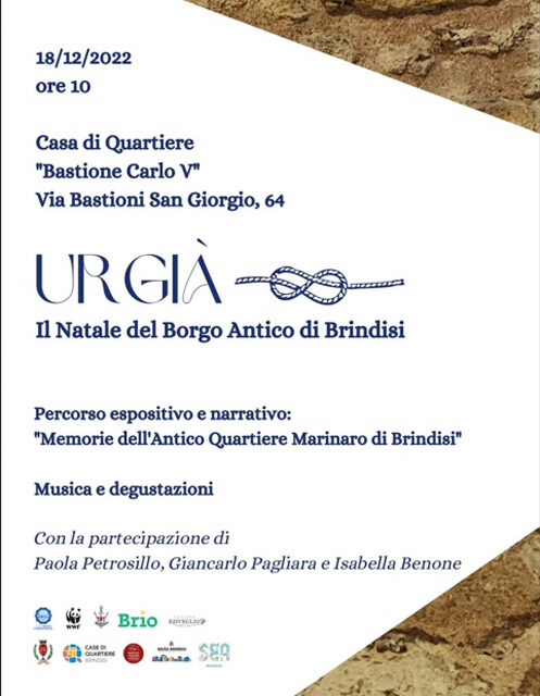 Bastione Carlo V ospita “Urgià! Il Natale del borgo antico di Brindisi”