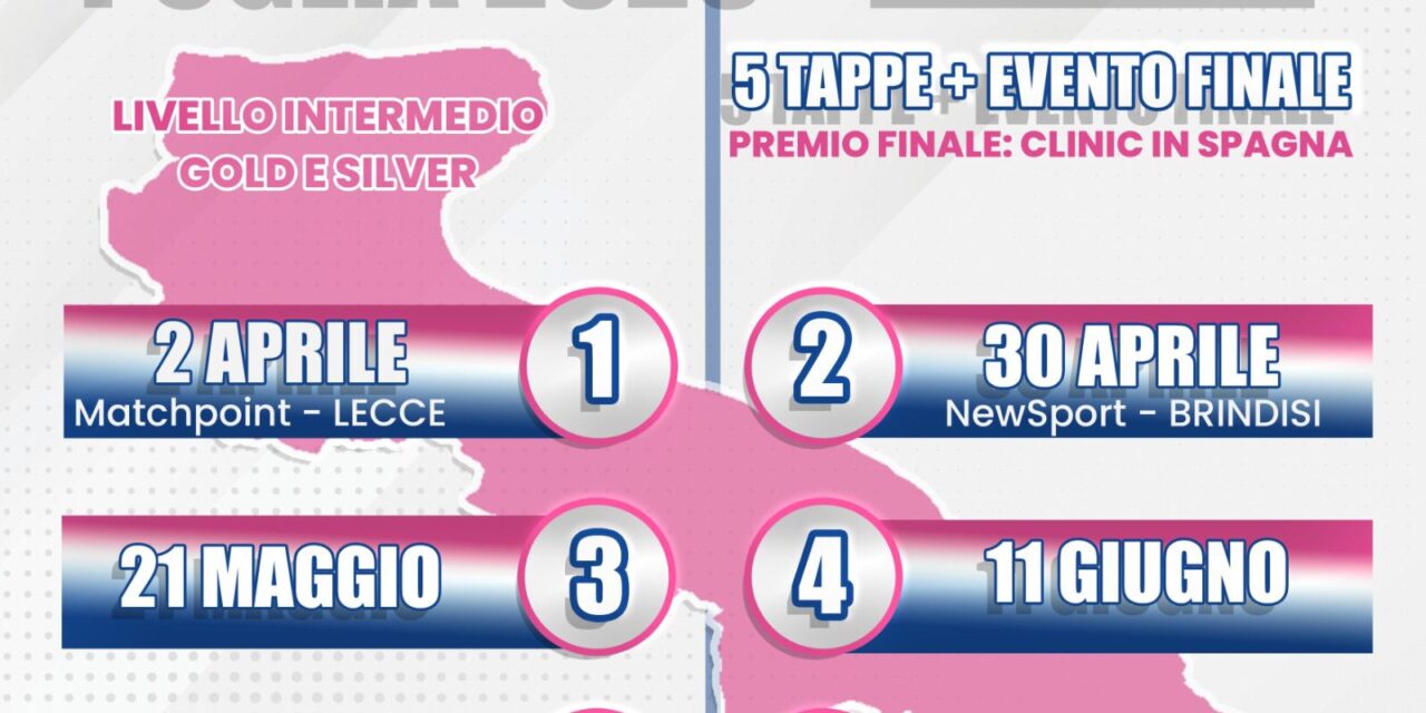 Pink Padel League: il 30 aprile si gioca a Brindisi