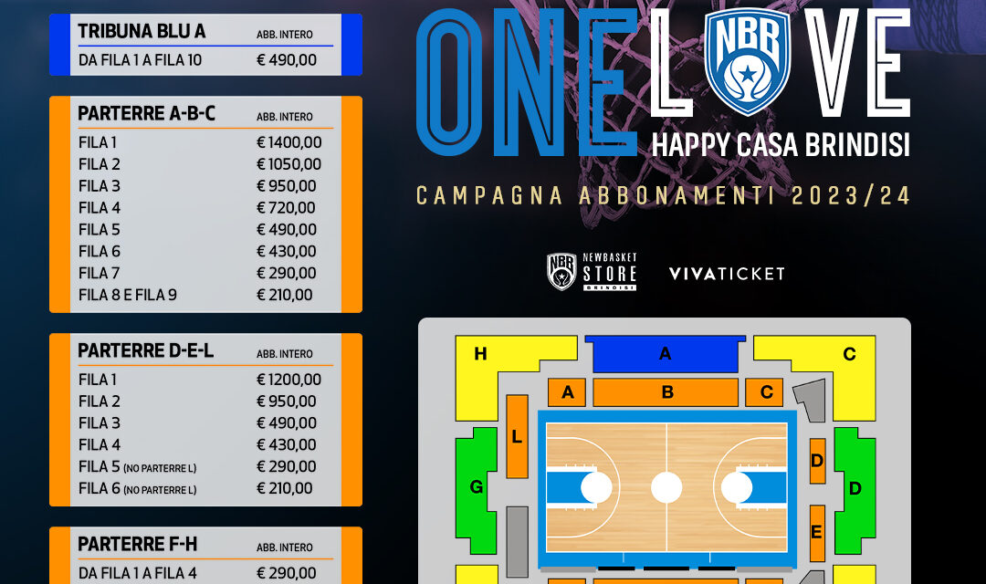 Happy Casa Brindisi lancia la campagna abbonamenti per la stagione sportiva 2023/24