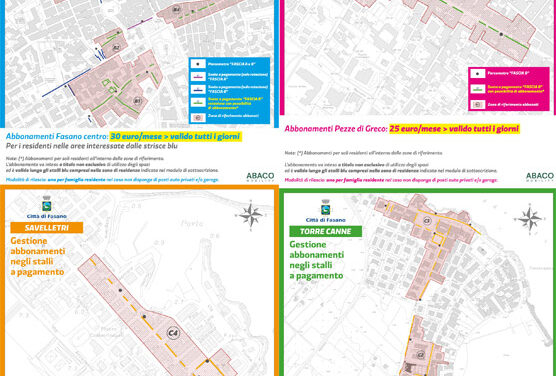 Fasano centro, Pezze di Greco, Savelletri e Torre Canne, parcheggi a pagamento, ecco le modalità di abbonamento per i residenti