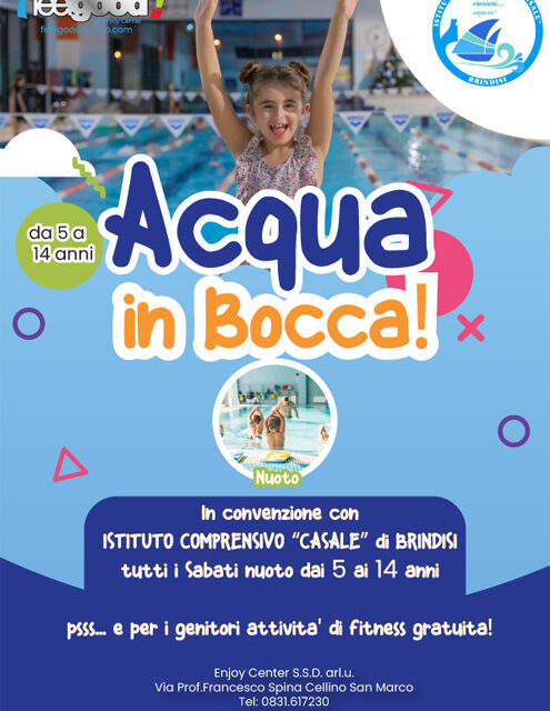 Brindisi ecco“Acqua in bocca!”, nuovo progetto dell’Istituto Comprensivo Casale di Brindisi