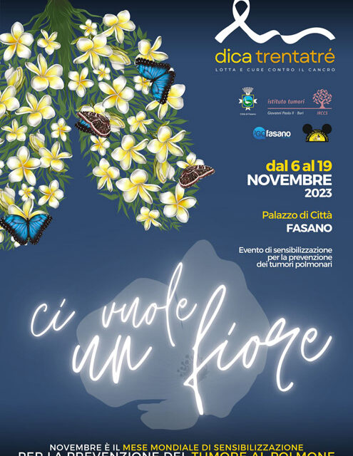 Ci vuole un fiore, evento di sensibilizzazione per la prevenzione dei tumori polmonari