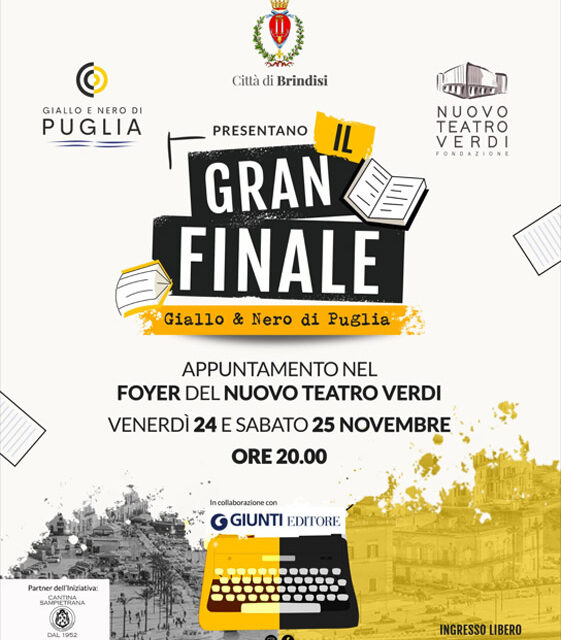 “Giallo e Nero di Puglia”: al Verdi il gran finale del festival letterario