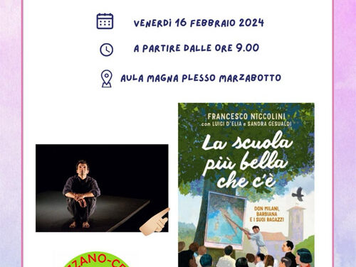 Presentazione del libro “La scuola più bella che c’è”, il 16 febbraio presso la scuola Media “Marzabotto-Virgilio”