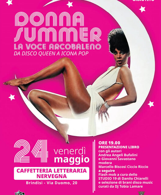 Diritti Civili 2024, a Brindisi il 24 maggio presentazione del libro “Donna Summer” primo evento di avvicinamento al Pride di Lecce