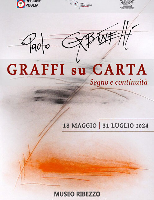 Brindisi, mostra “GRAFFI su CARTA. Segno e continuità”. Museo Archeologico Ribezzo.