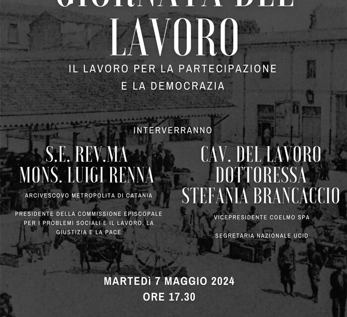 Progetto Policoro, in onore della Giornata del lavoro programmato l’incontro “Il lavoro per la partecipazione e la democrazia” a Brindisi il 7 maggio