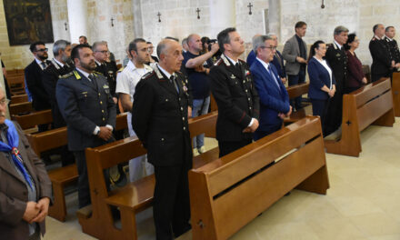 Brindisi, ieri, 17 giugno, Anniversario del decesso del Carabiniere Scelto Sergio Ragno, mancato venti anni fa