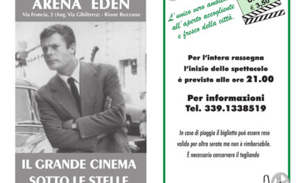 Cinema, con l’estate torna la programmazione dell’Arena “Eden” di Brindisi