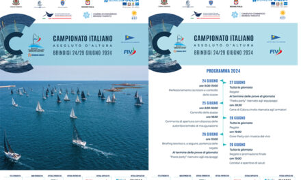 Brindisi, Campionato di vela d’altura “Edison Next”, il 25 giugno la cerimonia di apertura