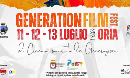 Oria, ‘Generation Film Fest’, il programma completo della terza edizione dall’11 al 13 luglio 2024