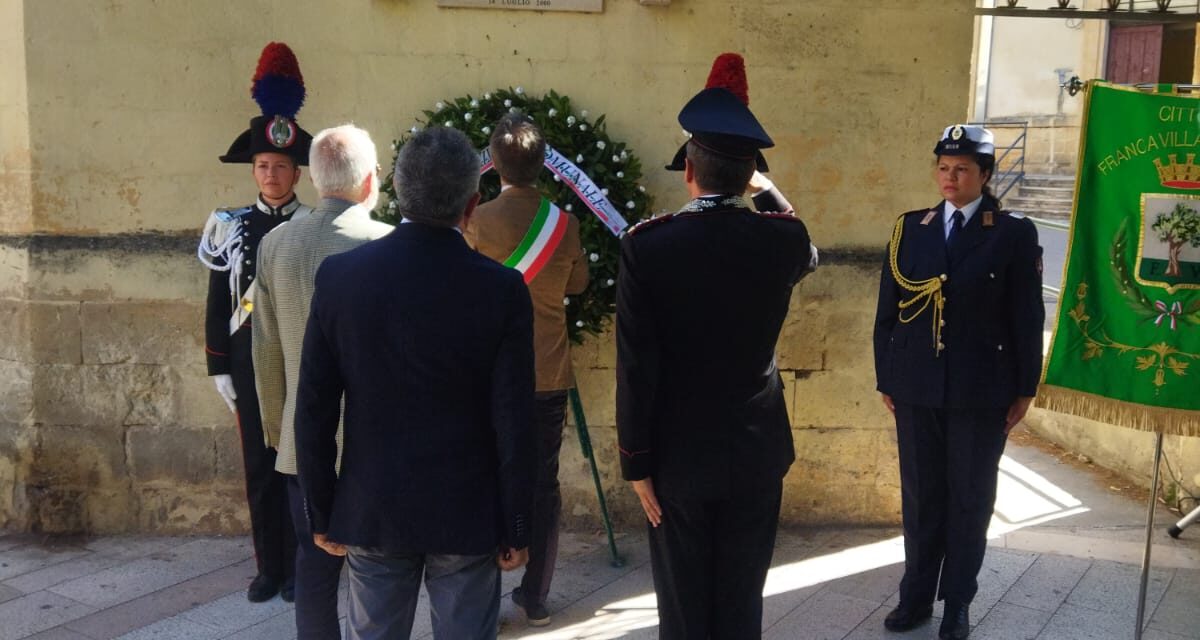 Cerimonia di commemorazione del Maresciallo dell’Arma dei carabinieri Antonio Dimitri