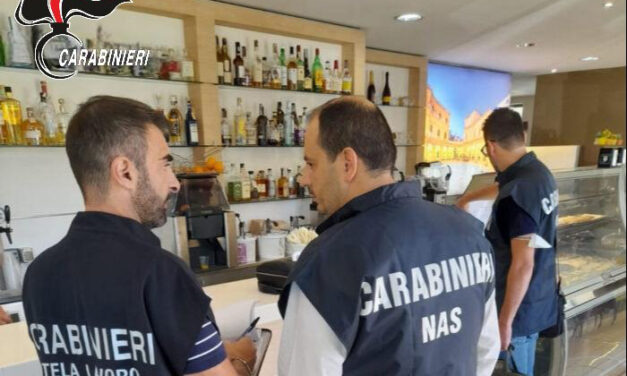 Carabinieri Nas, Nil e Sian Asl controlli alle aziende di ristorazione brindisina, contestate irregolarità sanitarie e di scurezza lavoratori