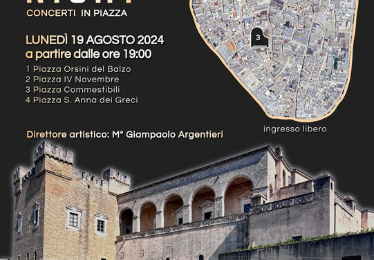 Mesagne Piano Night I edizione, lunedì 19 agosto l’evento nelle piazze