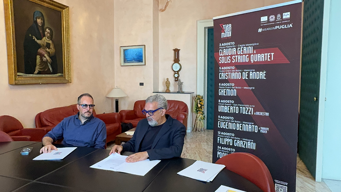 Presentato il Festival Stupor Mundi, c’è attesa per nomi come Claudia Gerini, Cristiano De André, Umberto Tozzi, Pooh, Eugenio Bennato, Ghemon e Filippo Graziani