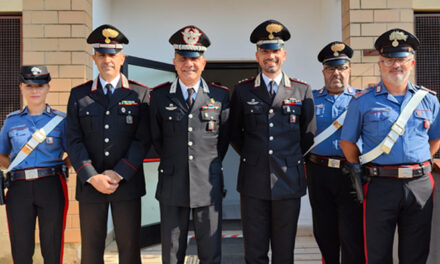 Visita del Comandante della Legione Carabinieri “Puglia”, Generale di Brigata Ubaldo Del Monaco, alla Stazione Carabinieri di San Michele Salentino