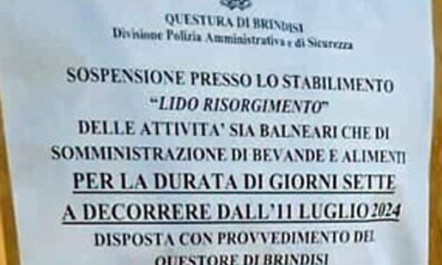 Sparatoria con feriti sulla litoranea, sospesa per sette giorni l’attività di Lido Risorgimento