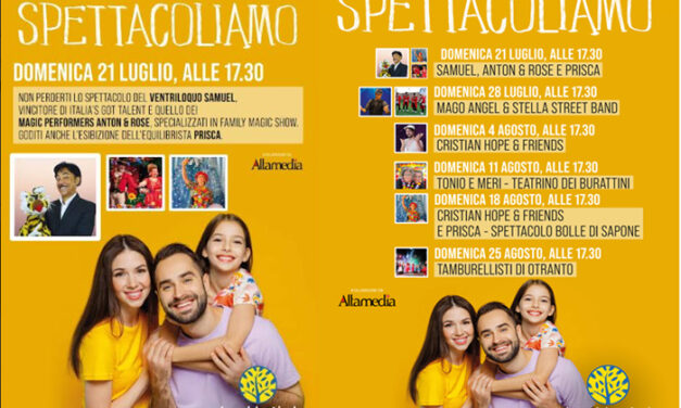 Estate in festa, al centro commerciale AppiAnticA di Mesagne spettacoli per le famiglie