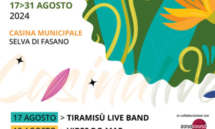 Fasano, nasce “Casinalive”, tre weekend di street food e musica dal vivo alla Casina Municipale