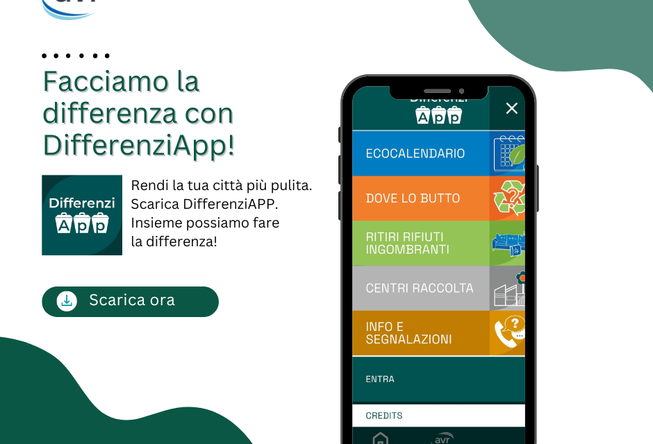 Facciamo la differenza con DifferenziApp! La raccolta differenziata per i cittadini di Brindisi a portata di click