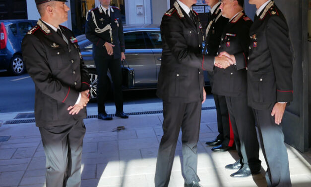 Visita del Comandante Interregionale Carabinieri “Ogaden”, Generale di Corpo d’Armata Marco Minicucci, al Comando Provinciale Carabinieri di Brindisi