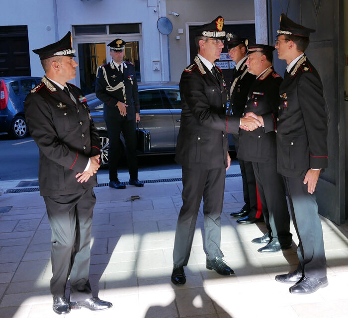 Visita del Comandante Interregionale Carabinieri “Ogaden”, Generale di Corpo d’Armata Marco Minicucci, al Comando Provinciale Carabinieri di Brindisi