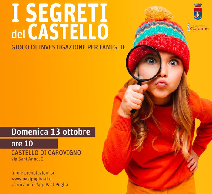 Carovigno, “I segreti del Castello”, un nuovo gioco per famiglie al Castello Dentice di Frasso