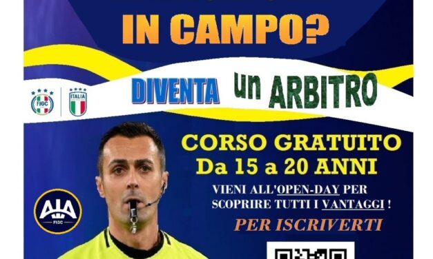 San Pietro V.co, al via corso gratuito per diventare arbitro di calcio