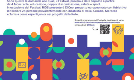 Ostuni, fino al 13 ottobre 2024, la VIII edizione del Festival della Cooperazione Internazionale con tema “Nessuno Fuori: La cooperazione inclusiva nel Mediterraneo”