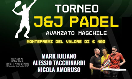 JPadel Arena, Nicola Amoruso, Mark Iuliano e Alessio Tacchinardi a Brindisi, ospiti d’eccezione del torneo “J&J Padel”