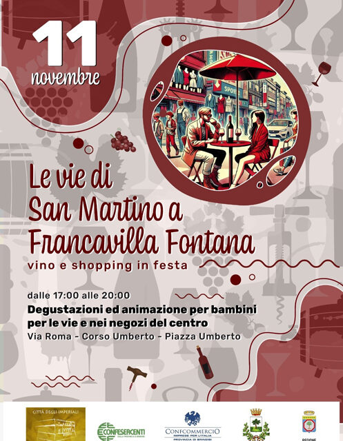 Il DUC Città degli Imperiali promuove la manifestazione “Le vie di San Martino a Francavilla Fontana”