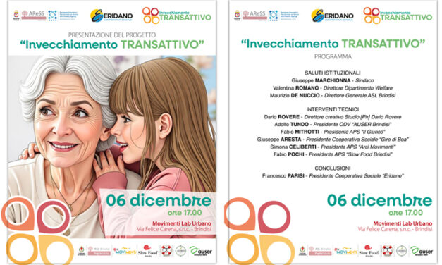 Al Movimenti Laboratorio Urbano la presentazione del progetto “Invecchiamento Transattivo” Eridano Cooperativa Sociale