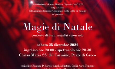 Cambio data per il concerto “Magie di Natale”, previsto per il 29 dicembre sarà anticipato a sabato 28