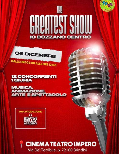 Istituto Comprensivo Bozzano-Centro, il 6 dicembre il “The Greatest show”