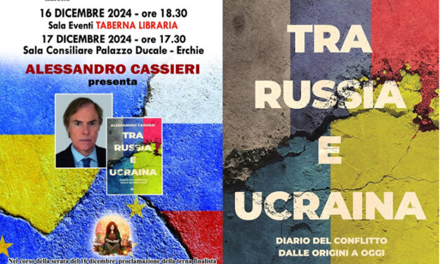 Taberna Libraria, due giorni con il corrispondente Rai Alessandro Carrieri ed il suo libro “Tra Russia e Ucraina”, prima a Latiano poi a Erchie e la proclamazione della Terna finalista di Adotta un Esordiente XIV