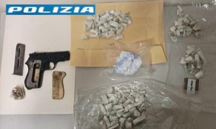 Pistola, droga e materiale per il confezionamento in casa, 37enne brindisino arrestato dalla Polizia di Stato di Brindisi