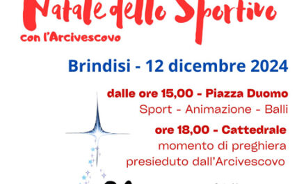 Gli sportivi della Diocesi di Brindisi-Ostuni incontrano l’Arcivescovo Giovanni in occasione del “Natale dello Sportivo”