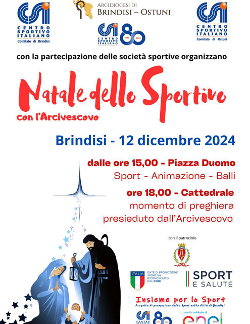 Gli sportivi della Diocesi di Brindisi-Ostuni incontrano l’Arcivescovo Giovanni in occasione del “Natale dello Sportivo”