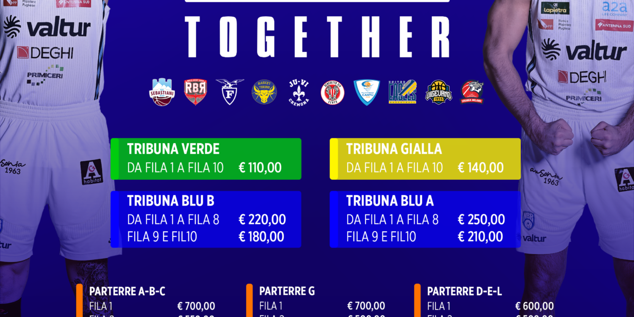 Stronger together – più forti insieme” Campagna abbonamenti girone di ritorno