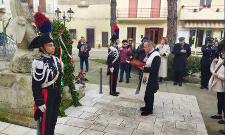 A Torre Santa Susanna e San Pancrazio Salentino, la cerimonia di commemorazione del Carabiniere M.O.V.M. Cosimo Luigi Miccoli