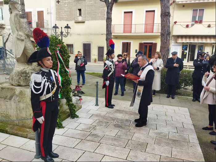 A Torre Santa Susanna e San Pancrazio Salentino, la cerimonia di commemorazione del Carabiniere M.O.V.M. Cosimo Luigi Miccoli