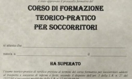 Soccorritore addetto ai mezzi di trasporto e soccorso, completata l’edizione 2024 del corso