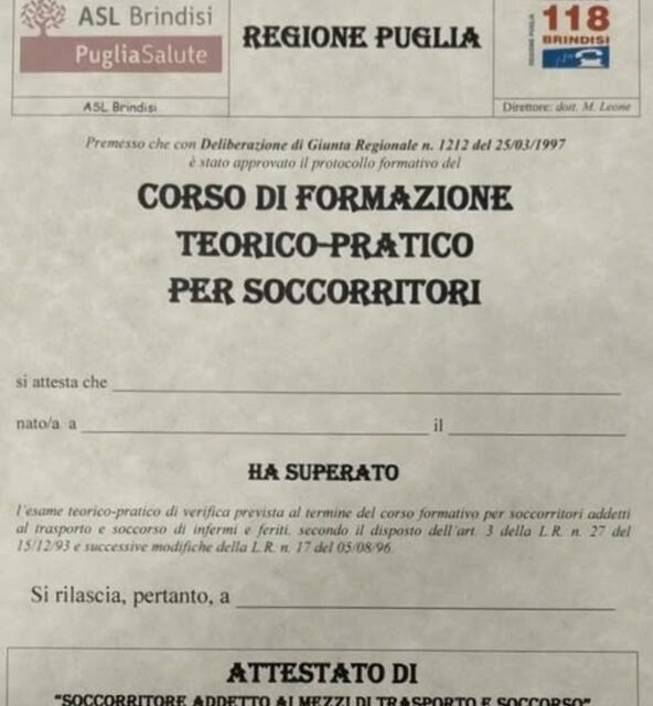 Soccorritore addetto ai mezzi di trasporto e soccorso, completata l’edizione 2024 del corso