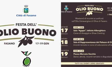 Festa dell’Olio Buono dal 17 al 19 gennaio a Fasano