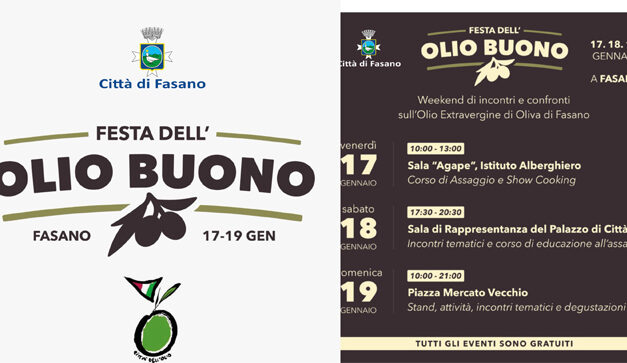 Festa dell’Olio Buono dal 17 al 19 gennaio a Fasano