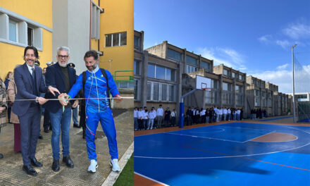 Inaugurati nuovi e moderni campi sportivi al Liceo “Fermi – Monticelli” di Brindisi, Matarrelli: “Investire nelle scuole deve essere la priorità per tutti”