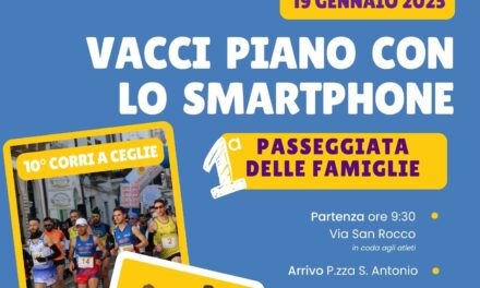 A Ceglie Messapica  la prima Passeggiata delle famiglie “Vacci piano con lo smartphone”