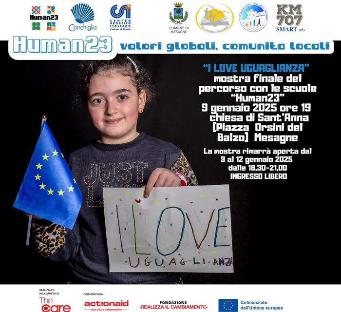 Mesagne, “I Love uguaglianza”, mostra ed evento finale del progetto “Human23”