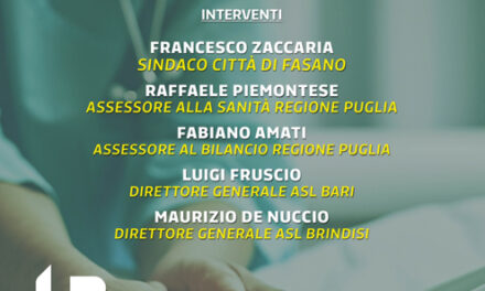 Nuovo ospedale Fasano-Monopoli, “Arriva il  futuro” importante incontro presso la Biblioteca di Comunità I Portici “I. Ciaia”