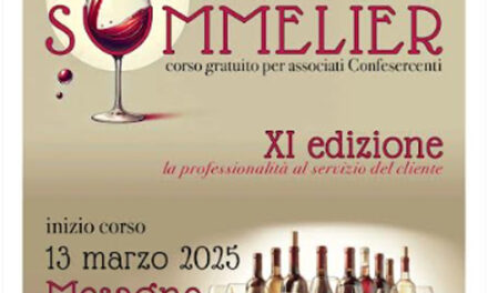 Mesagne al via a marzo la 11a Edizione del Corso di Avvicinamento al Vino – Sommelier. Gratuito per gli Associati Confesercenti